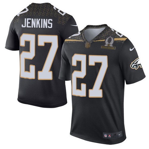 Men's Elite Malcolm Jenkins Nike Jersey Black - #27 Team Irvin 2016 Pro Bowl NFL Philadelphia Eagles